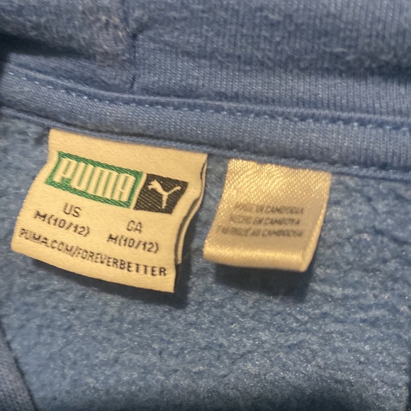 blue Puma hoodie - Picture 4 of 4